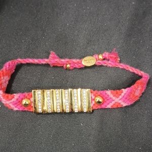 Juicy Couture Pink and Gold Bracelet